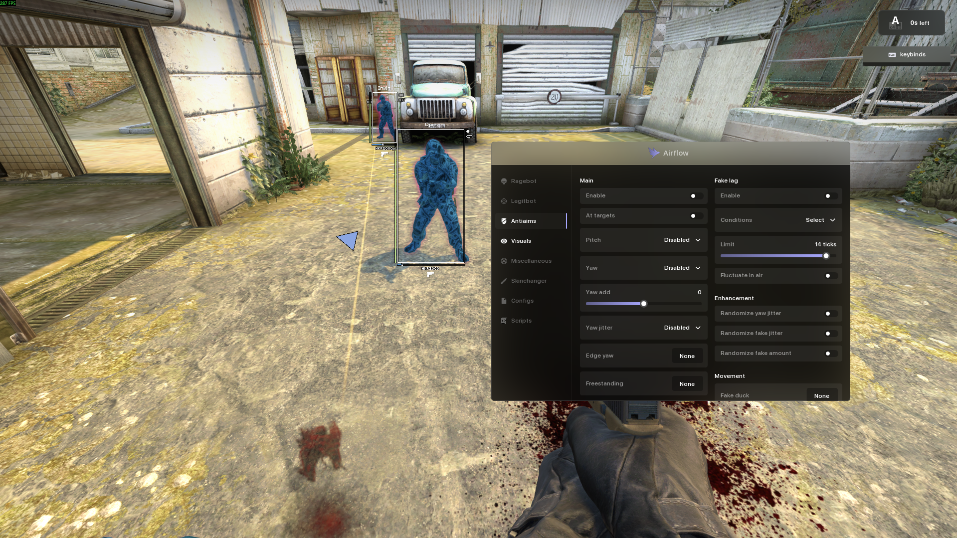 Airflow.pw - CSGO Rage & Movement cheat screenshot