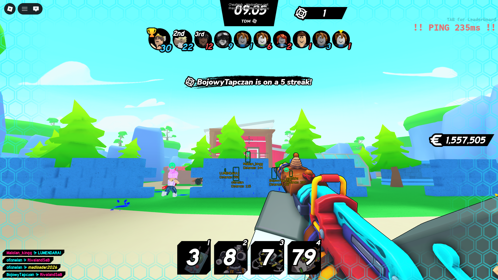 CheatHub External Roblox Cheat – Free Undetected Universal ESP, Aimbot, Walkspeed